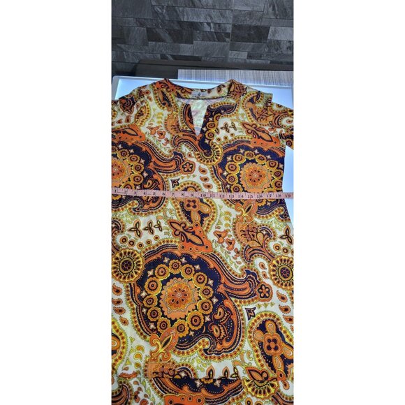 Jude Connally Dress Womens L Beth Shift Tank Geometric Print Stretch Made Usa - Picture 8 of 12